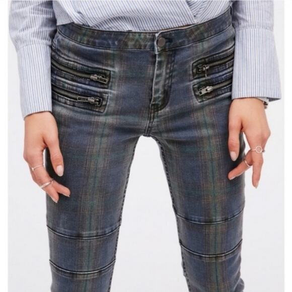 Free People Retro Stripe Skinny Jeans - Picture 9 of 9